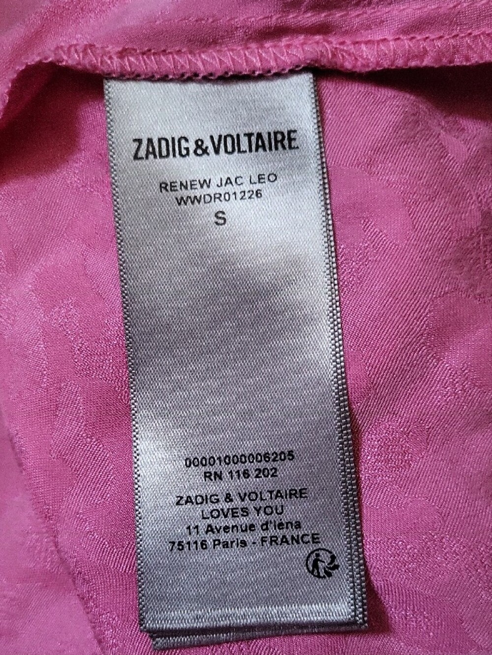 Zadig & Voltaire Pink Mini Dress Small - Picture 8 of 9